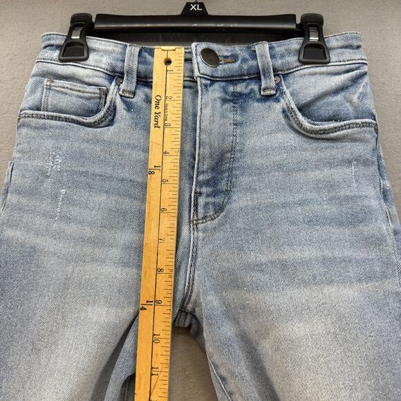 Evereve Jeans Women's 24 (0) Light Blue High Rise Fit Ever Straight Skinny Leg - Picture 12 of 14